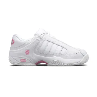 【K-SWISS】經典網球鞋 Defier RS-女-白/粉紅(91033-955)