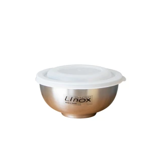 【LINOX】抗菌不鏽鋼兒童碗附蓋11cm-1入隔熱碗