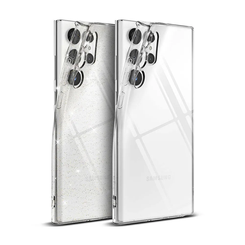 【Ringke】三星 Galaxy S22 Ultra 6.8吋 Air 纖薄手機保護殼 透明 亮粉透明(Rearth 透明手機殼)