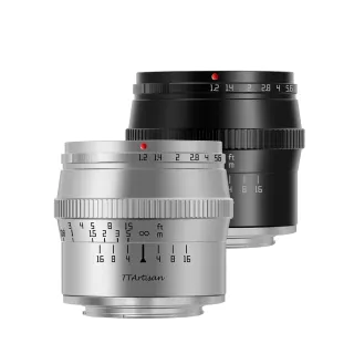 【TTArtisan 銘匠】50mm F1.2 APSC銀黑雙色(人像專用鏡頭 公司貨)