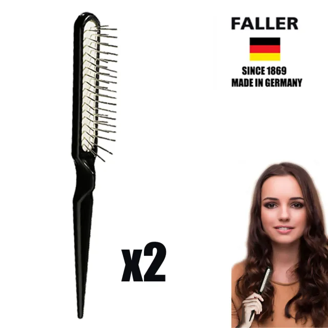 【FALLER 芙樂】德國製特長金屬梳子清潔梳兩入(金屬梳/清潔清理梳子/雙11)