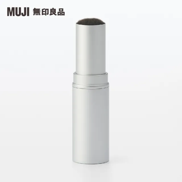 【MUJI 無印良品】聚酯纖維攜帶腮紅刷全長約93mm/內收式