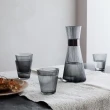 【北歐櫥窗】Rosendahl Grand Cru 摺紋玻璃水杯(260ml、四入、煙燻灰)