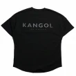 【KANGOL】短袖 短T 黑色 落肩 背後立體LOGO字樣 袋鼠 棉 男(6225102020)