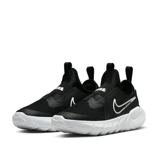 【NIKE 耐吉】運動鞋 中童 兒童 童鞋 慢跑鞋 襪套式 FLEX RUNNER 2 PSV 黑 DJ6040-002