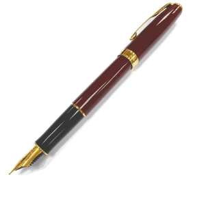 【PARKER】08麗雅紅金夾鋼筆(不鏽鋼尖)