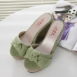 【Taroko】羅馬假期絨面編織厚底涼鞋(3色可選)