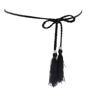 【Jpqueen】有緣情結百搭編織民族風自行打結腰封(14色可選)