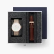 【Nordgreen】哲學家 36mm 玫瑰金殼×白面 玫瑰金米蘭錶帶+復古棕真皮錶帶(PH36RGXXMEROLEBR)