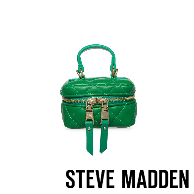 steve madden BVANITYM 菱格紋鍊條斜背立體迷你包(綠色)