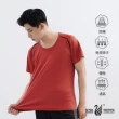 【遊遍天下】MIT男女款抗UV防曬涼感吸濕排汗機能圓領衫T恤GS2008桔色(M-3L)