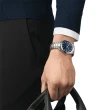 【TISSOT 天梭 官方授權】GENTLEMAN 經典紳士鈦金屬手錶-40mm 母親節 禮物(T1274104404100)