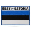 【A-ONE 匯旺】愛沙尼亞 國旗 裝飾貼 熨斗布貼 電繡燙貼 熱燙刺繡章 熨斗燙布貼 背膠士氣章