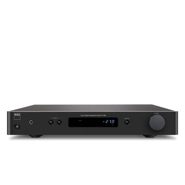 NAD C338 是一款多功能的數位與類比兩用綜合擴大機，支援藍芽與雙頻 WI-FI 連線，內建超輸出功能與獨立分離擴大線路，提供高品質音響體驗。搭載藍芽播放與 WI-FI 音響劇院功能，適閤家庭娛樂使用。黑色設計，產地中國，支援110V電源，尺寸為435寬x70高x285深mm，重量4.85kg，是視聽與按摩等居家電器的理想選擇。