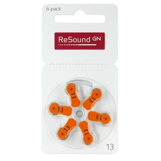 【易耳通】ReSound助聽器電池13/A13/S13/PR48*10排(60顆)