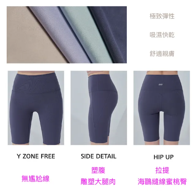 【STL】yoga Legging ChangeUp4 韓國瑜伽『無尷尬線』CASTEL 提臀 塑腹 4分 緊身 短褲(黑色Black)