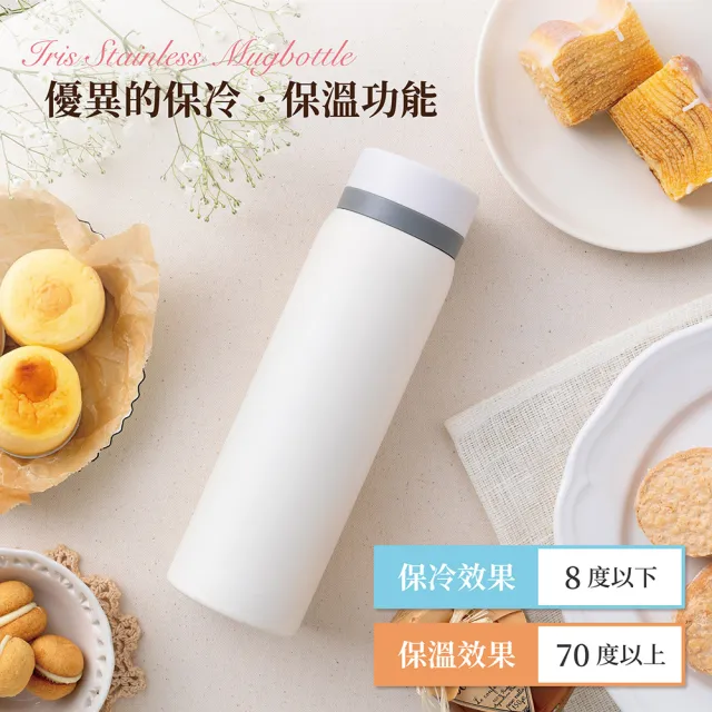 【IRIS】SB-S500 寬口保溫杯500ml(不鏽鋼 真空保溫 輕量 保溫瓶)