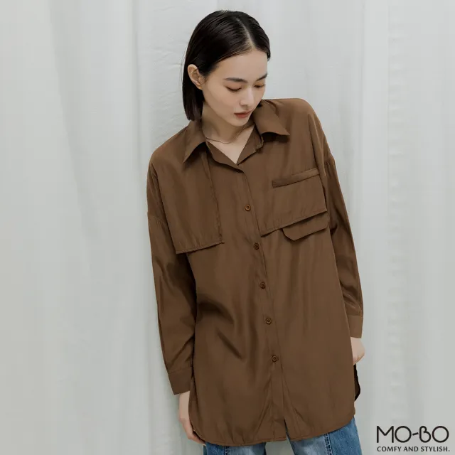 【MO-BO】希望之際前活片設計襯衫(上衣)
