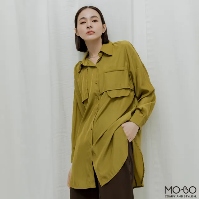 【MO-BO】希望之際前活片設計襯衫(上衣)