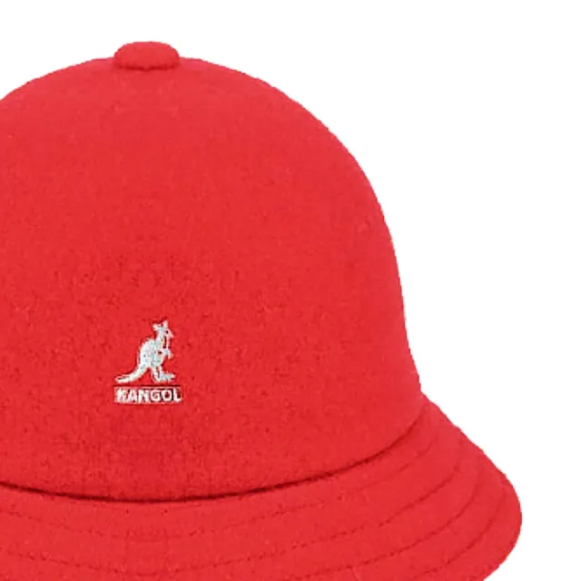 【KANGOL】品牌LOGO 紅色漁夫帽(S號)