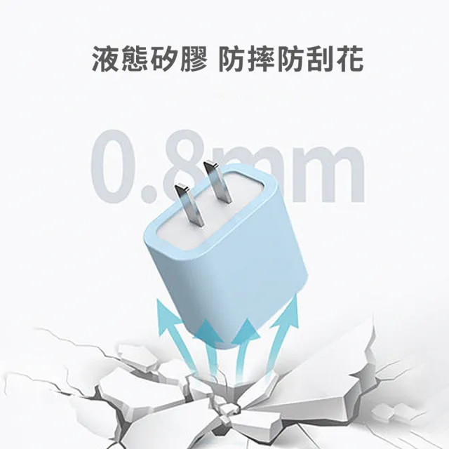 【Timo】for APPLE TYPE-C快充頭專用 矽膠防摔保護套