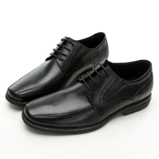 【GEORGE 喬治皮鞋】MODO超輕系列 超輕量繫帶柔軟真皮紳士鞋-黑色 215024CZ-10