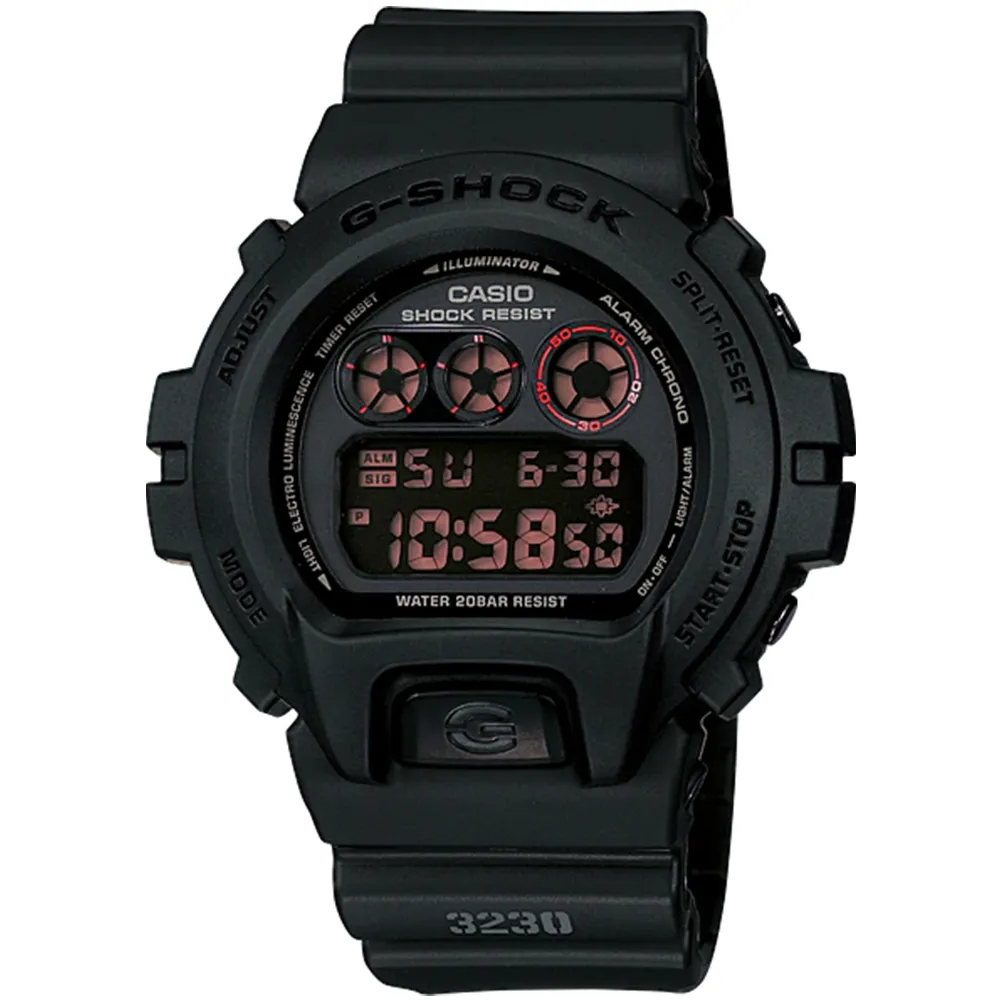 【CASIO 卡西歐】G-SHOCK 霧黑經典電子錶 禮物 開學(DW-6900MS-1/速)