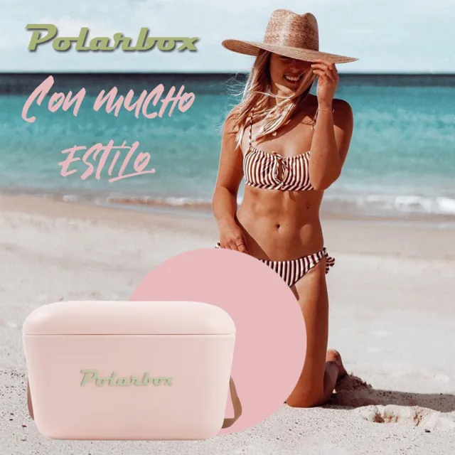 【Polarbox】西班牙 20L復古經典網美愛用多功能攜帶式露營野餐保冰盒-多色可選(保冰桶、野餐盒、長效保冰)