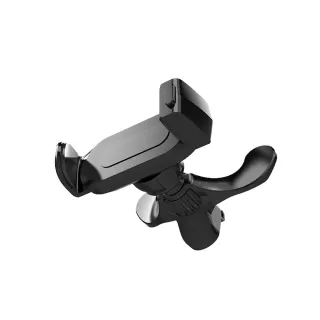 【Mont.Auto】創新三角固定Y型夾車用/出風口手機支架(黑色)