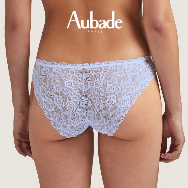 【Aubade】玫瑰物語蕾絲三角褲 性感小褲 法國進口 女內褲(HK-天空藍)