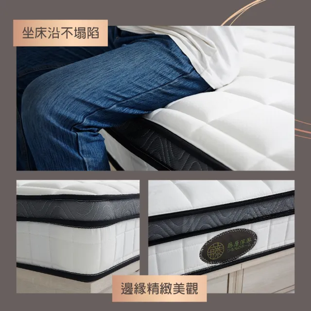 【藤原傢俬】防抗菌豆腐硬式獨立筒床墊雙人(5尺)