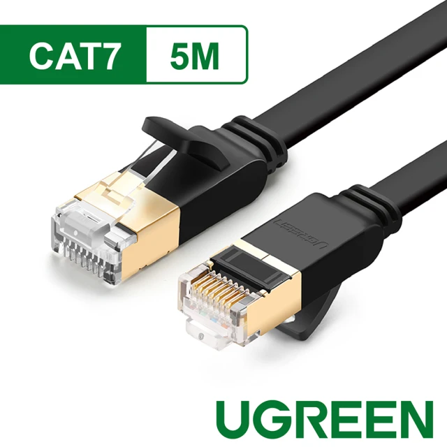 【綠聯】5M 10Gb超高速CAT7扁型網路線