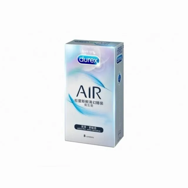 【Durex杜蕾斯】AIR輕薄幻隱裝保險套8入/盒(情趣職人)（其他規格）