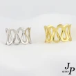 【Jpqueen】奶油擠花鏤空寬版彈性開口戒指(2色可選)