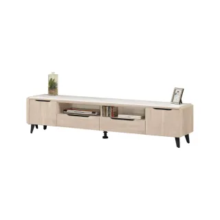 【WAKUHOME 瓦酷家具】Wesley簡約木質調6.6尺岩板長櫃/電視櫃 A002-321-3