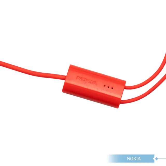 【NOKIA】原廠 WH-108 高品質平耳式耳機 - 紅(3.5mm)