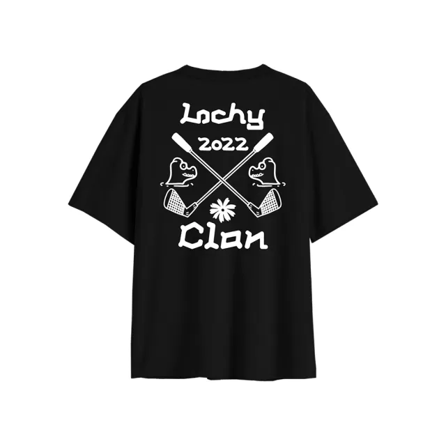 【Daniel Wong】LOCHYCLAN 中性 短袖直身T恤(黑)