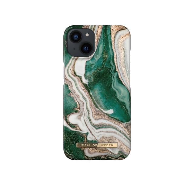 【iDeal Of Sweden】iPhone 13 6.1吋 北歐時尚瑞典流行手機殼(金色翡翠大理石)