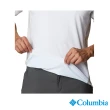 【Columbia 哥倫比亞 官方旗艦】男款-UPF50快排短袖上衣-白色(UAE13530WT / 2022年春夏品)