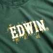 【EDWIN】男女裝 網路獨家↘晶片LOGO短袖T恤(墨綠色)