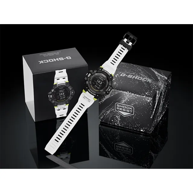 【CASIO 卡西歐】G-SHOCK 太陽能GPS心律運動錶 情人節 送禮(GBD-H1000-1A7)