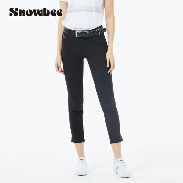 【Snowbee 司諾比】高彈吸排素面長褲(女款高爾夫休閒褲 運動褲 女高爾夫球褲)