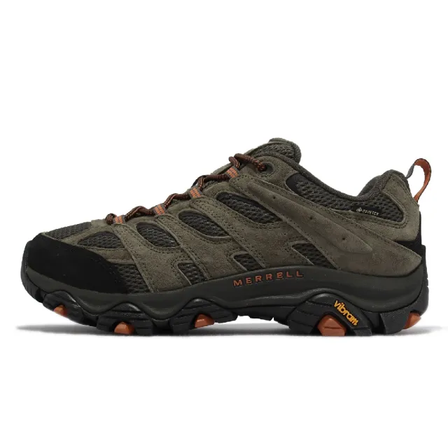 【MERRELL】登山鞋 Moab 3 GTX Wide 男鞋 寬楦 綠 黑 防水 支撐 戶外 vibram(ML035801W)