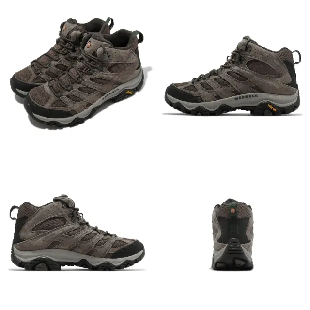 MERRELL】戶外鞋Moab 3 Mid GTX 男鞋卡其色防水中筒真皮登山鞋