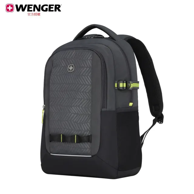【WENGER 威戈】雙11 Wenger Ryde 16吋電腦後背包 32*47*21 灰/紅/藍(611990/611991/611992)