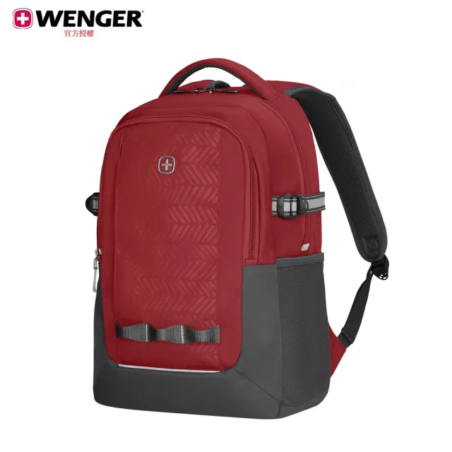 【WENGER 威戈】雙11 Wenger Ryde 16吋電腦後背包 32*47*21 灰/紅/藍(611990/611991/611992)