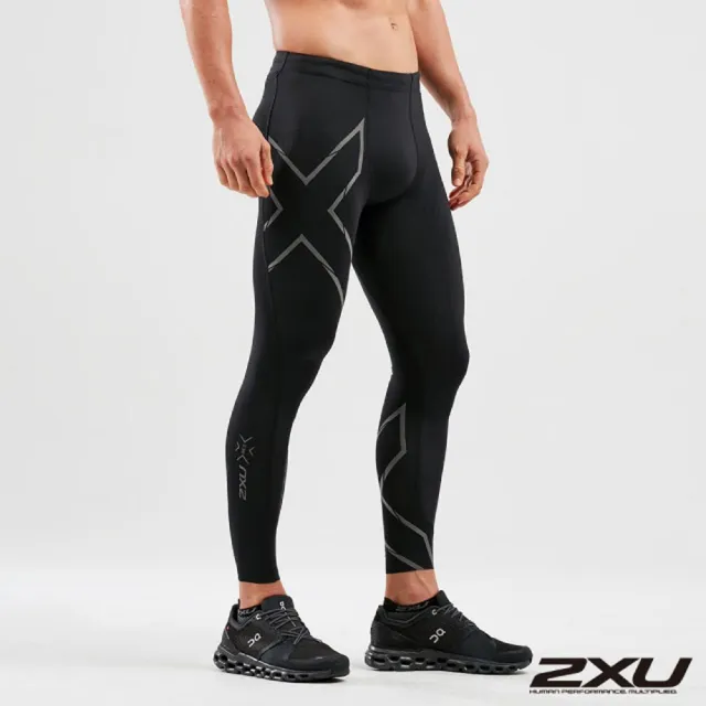 【2XU】男 MCS高階跑步壓縮長褲.緊身彈力褲(2XMA5305BBLKBRF 黑)