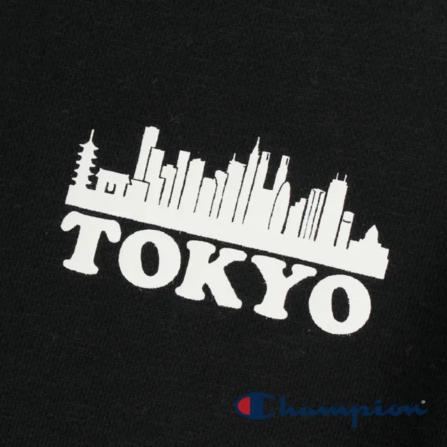 【Champion】官方直營 女款-Womens 圓領Tokyo Logo長袖大學Tee-黑色 （CW-U001-090日規）