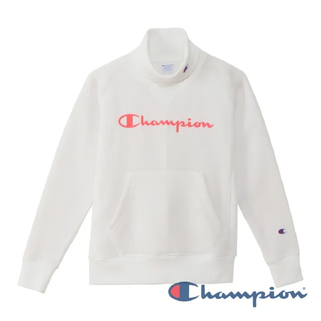 【Champion】官方直營-Womens Golf 女草寫Logo高領長袖上衣-女(米色)