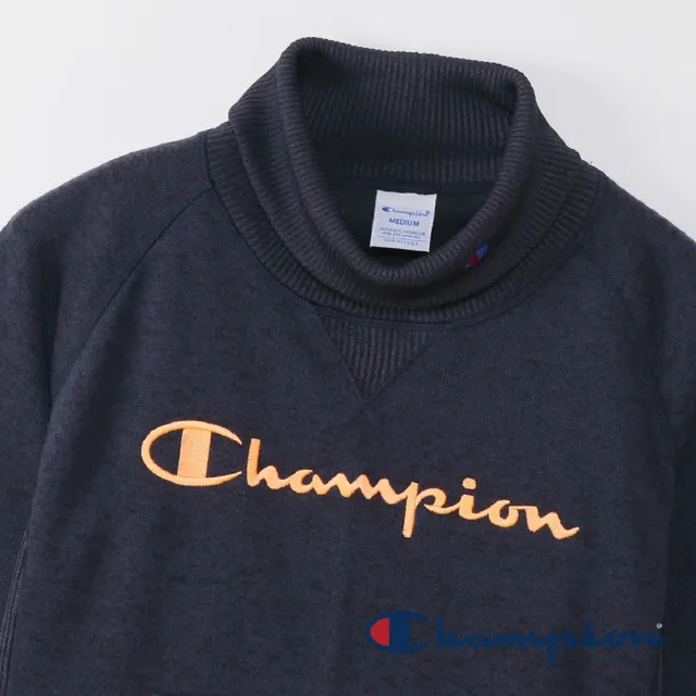 【Champion】官方直營-Womens Golf 女草寫Logo高領長袖上衣-女(深藍色)